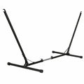 Outsunny Struttura Regolabile per Amaca, Portata 120Kg, 313-388x109x116cm, Nero