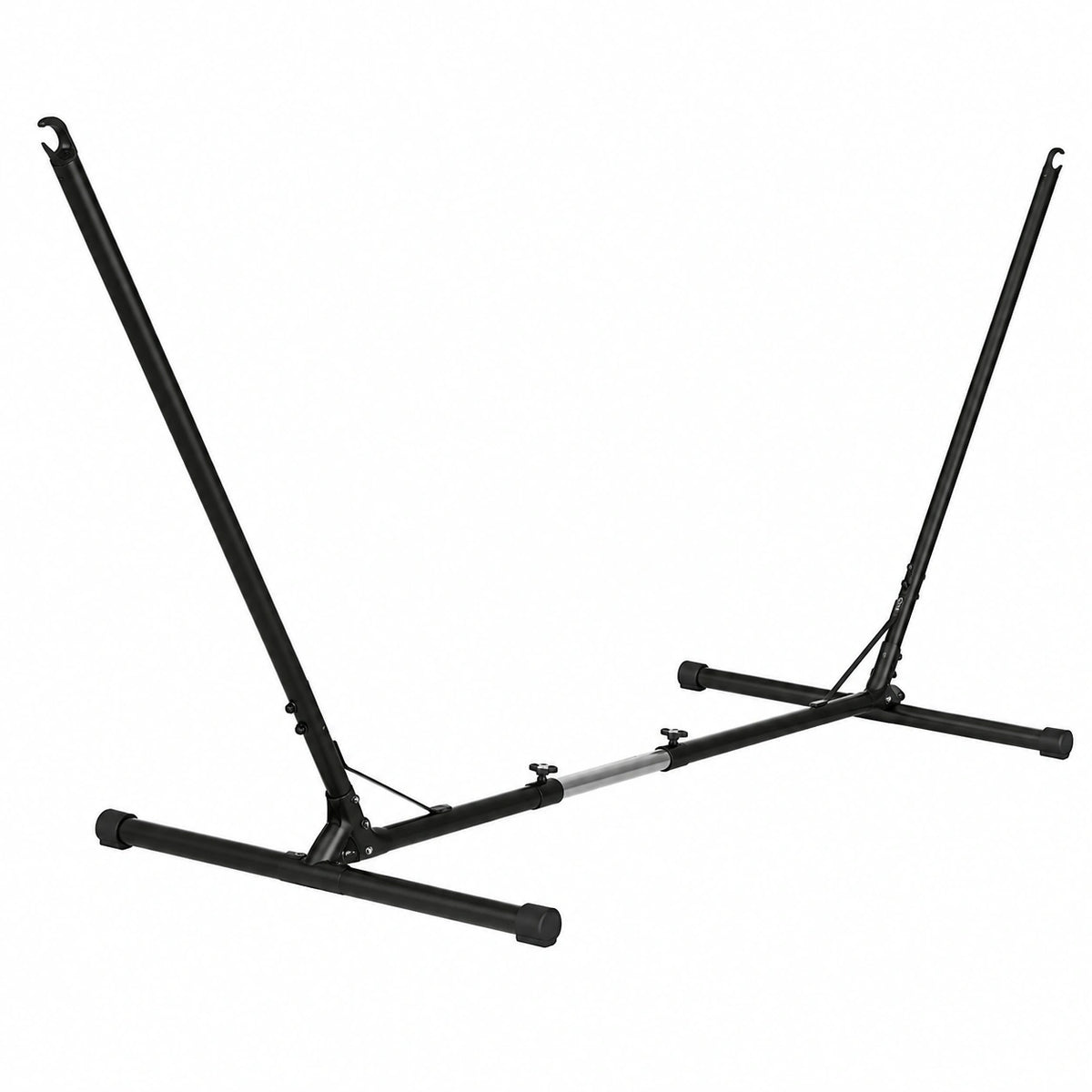 Outsunny Struttura Regolabile per Amaca, Portata 120Kg, 313-388x109x116cm, Nero
