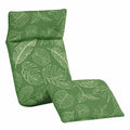 Sdraio Pieghevole Foglie 175x54x8.5cm Oxford Impermeabile Regolabile 5 Posizioni Telaio Metallo